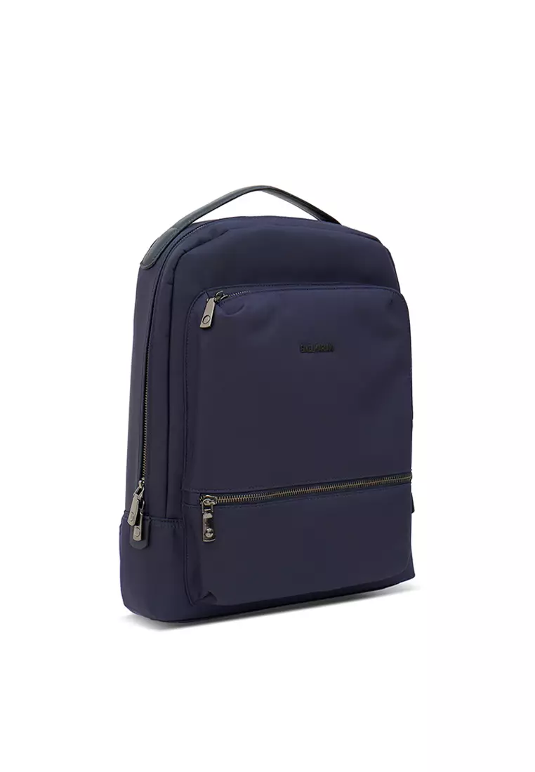 Backpack Tas Ransel Pria Kulit Gino Mariani Greyson Navy
