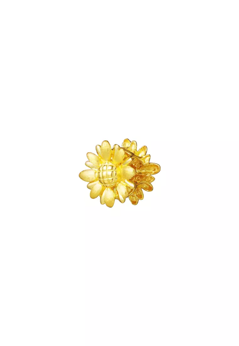 TOMEI Sunflower Charm, Yellow Gold 916