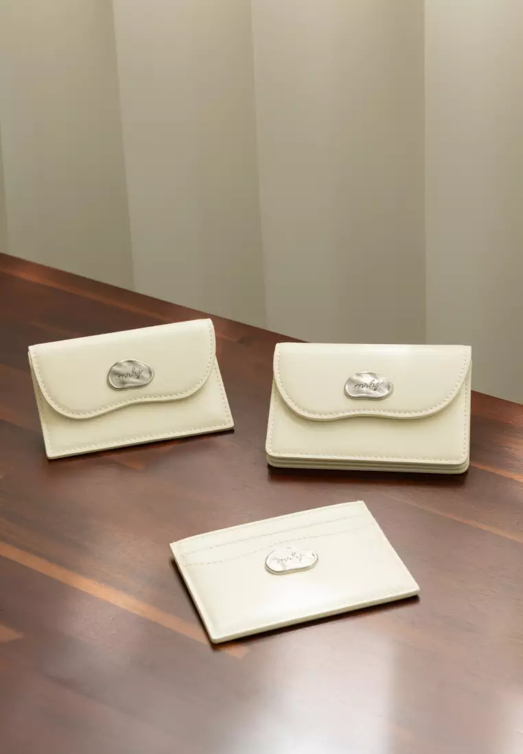 AURORA P Vegan Leather Wallet Cream