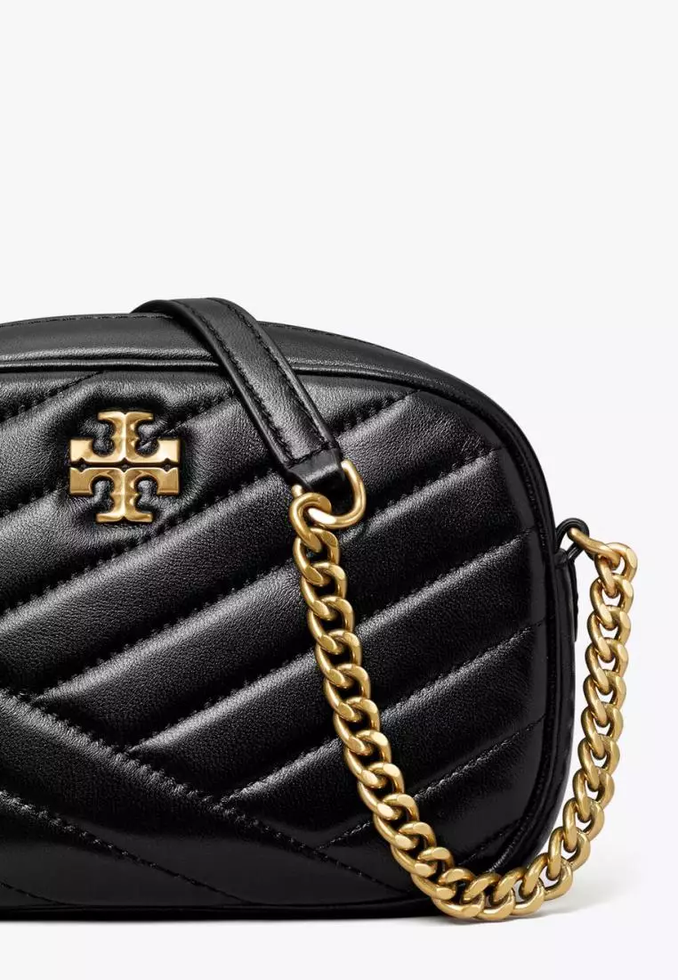 Tory Burch Kira Chevron Camera Bag Black