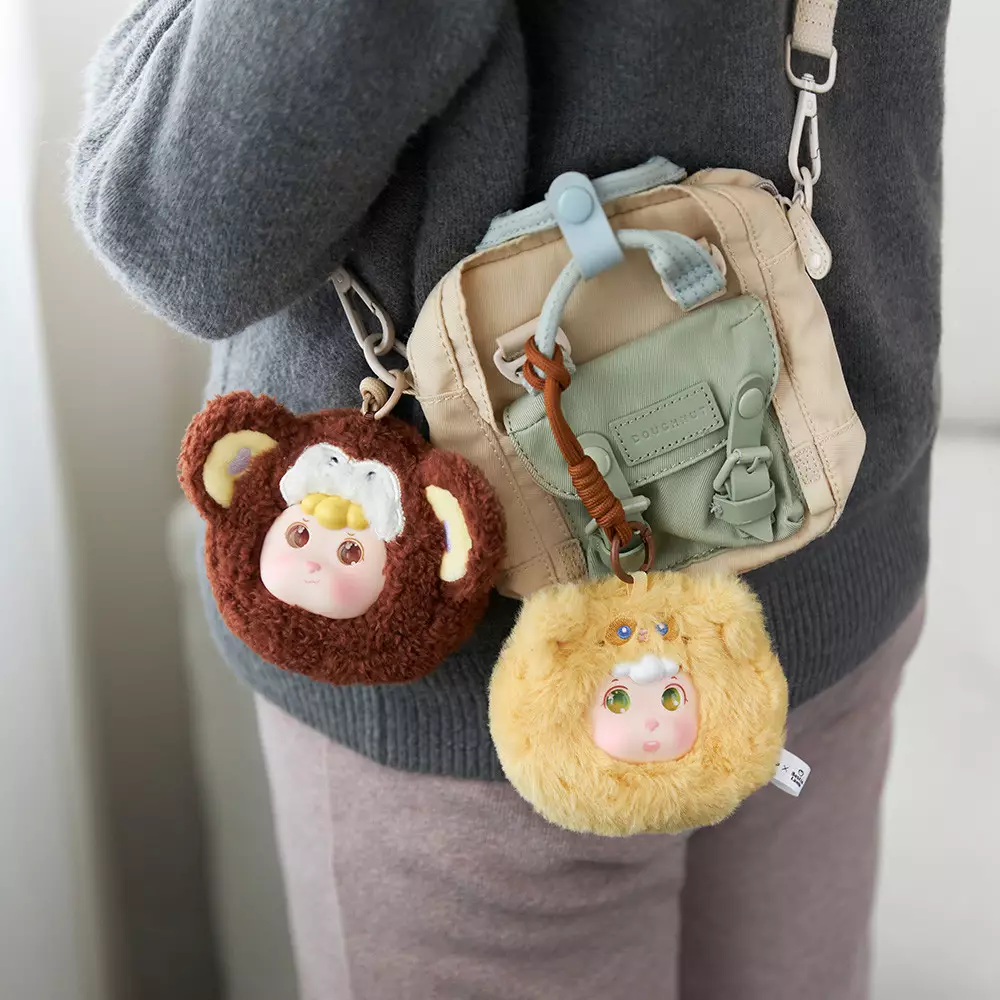 Friendsheep Gantungan Kunci Plush Purse Chipmunk - Cokelat