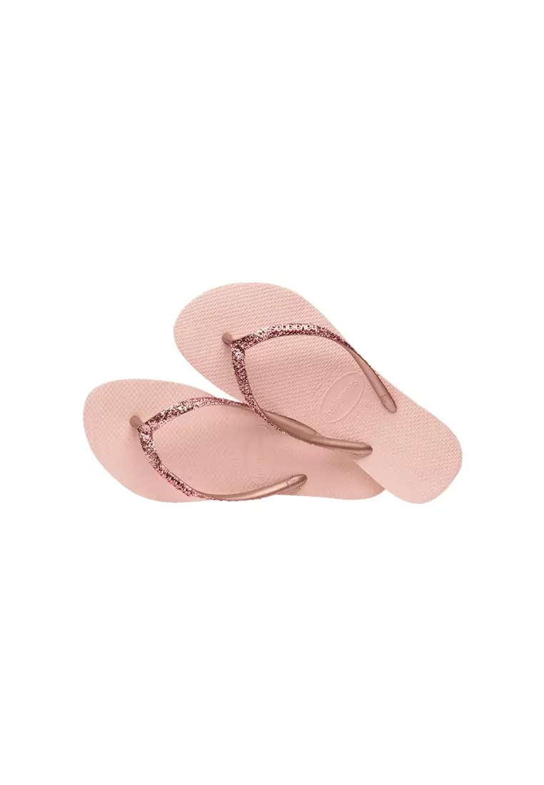 Havaianas slim discount glitter ballet rose