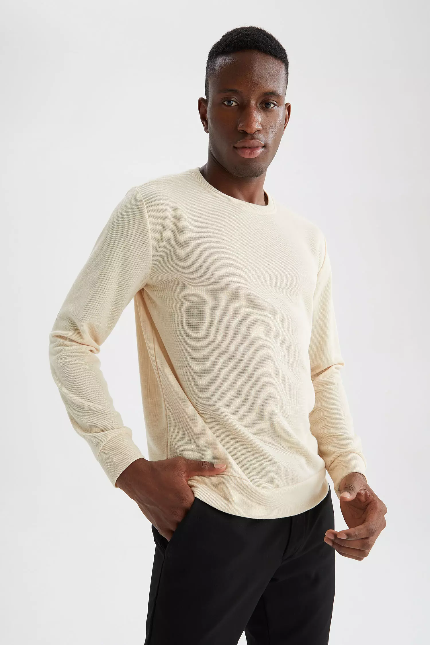 Buy DeFacto Modern Fit Crew Neck Long Sleeve Sweatshirt Online