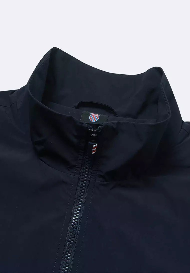 男裝 K-SWISS LOGO 企領條紋外套