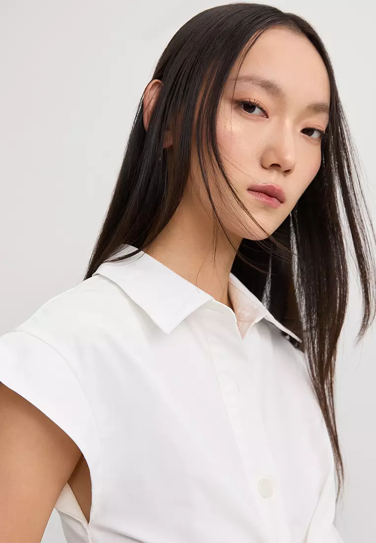 Tie-Front Shirt Dress