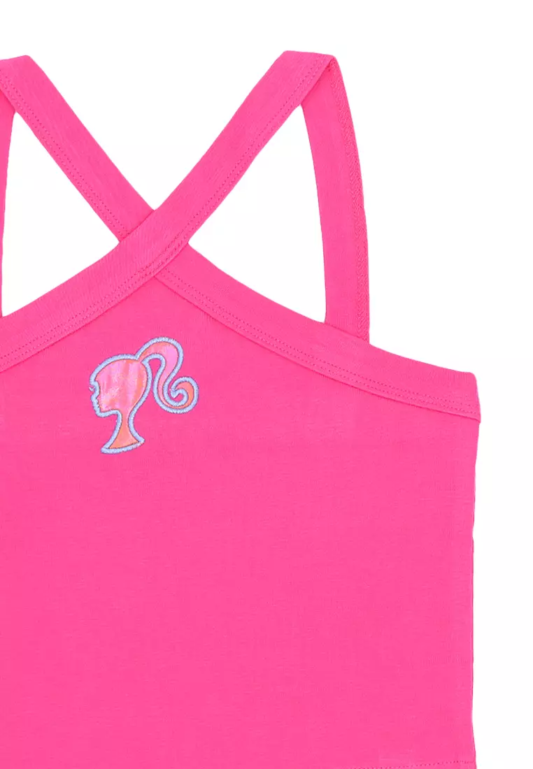 Girls Licensed Graphic Halter Crop Top Azalea Pink