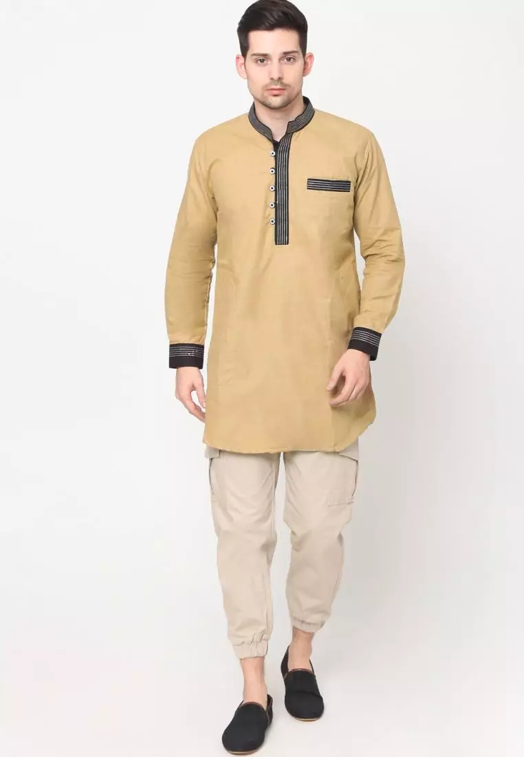 Zayidan Baju Gamis Muslim Jauhar - Cream