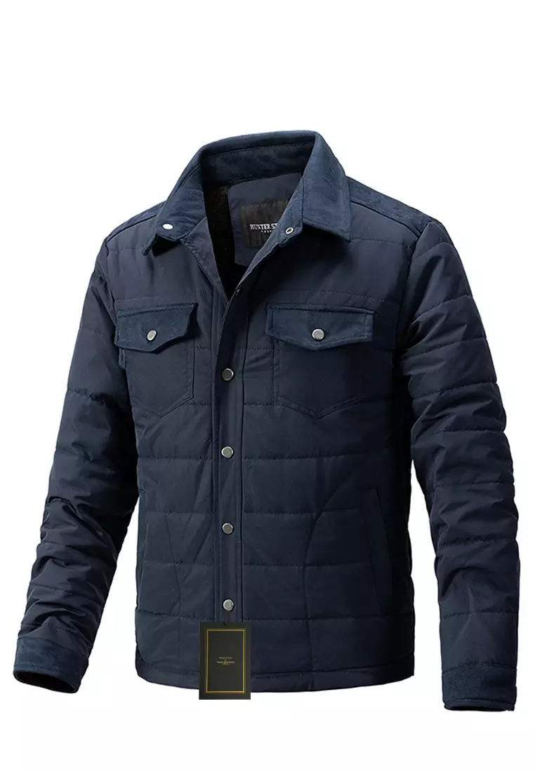 Buy Twenty Eight Shoes Thick Lapel Quilted Jacket BU88138 2024