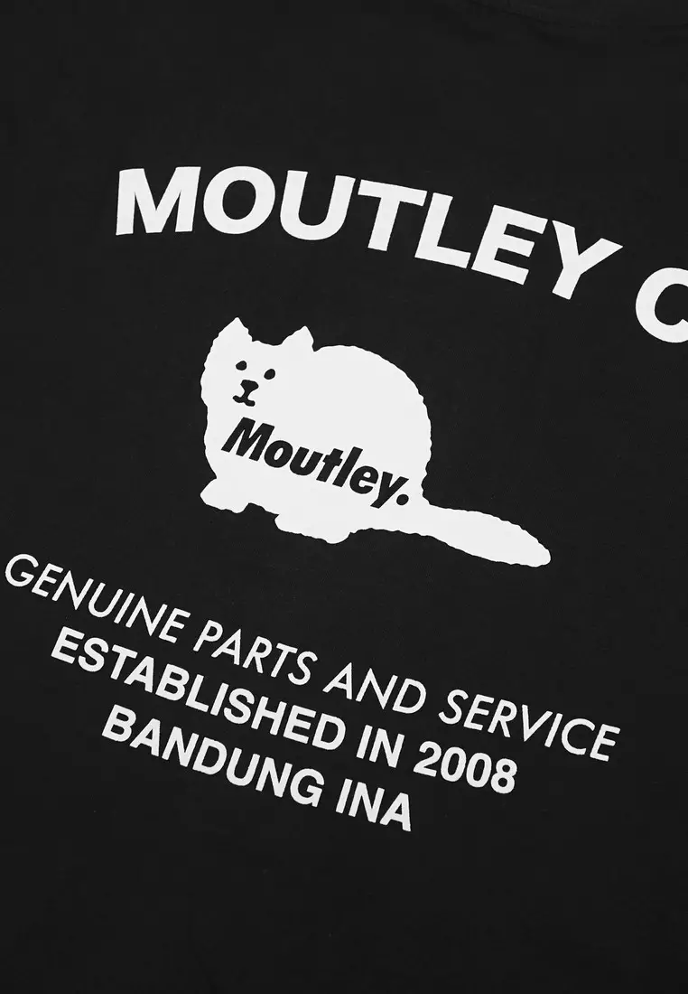 Moutley Men's T-Shirt Short Sleeve Oversized Fit Cotton 20s Moutley Co OL-C060425