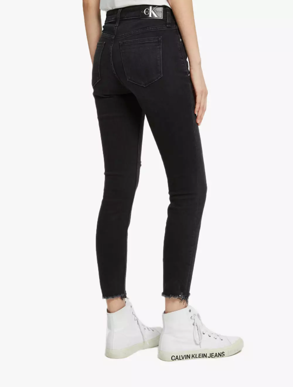 Jual Calvin Klein CK JEANS HIGH RISE SKINNY ANKLE BLACK DENIM
