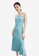 URBAN REVIVO blue Textured Strap Dress 0BA57AABB37D87GS_1
