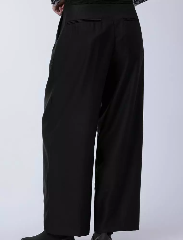 Wool Loose Fit Long Pants