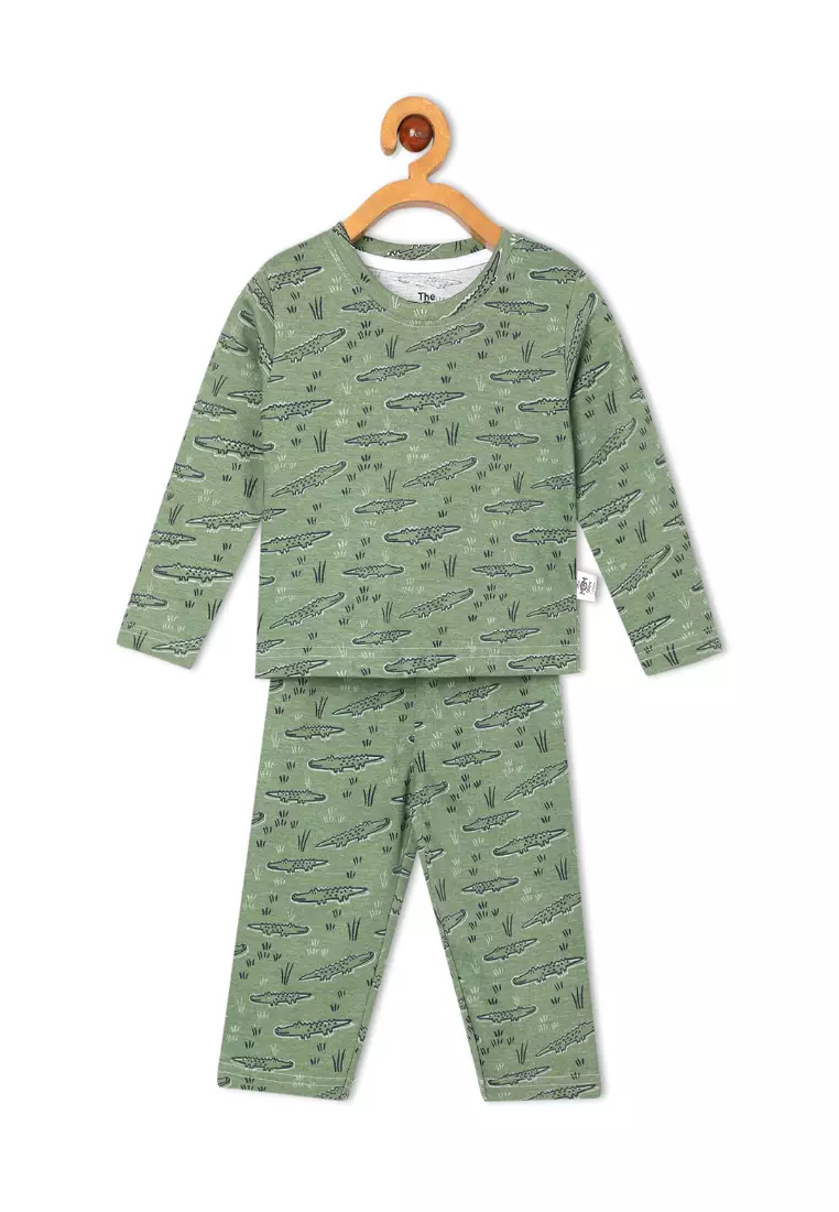 Baby and Kids Pajama Nightsuit Set- The Alligator