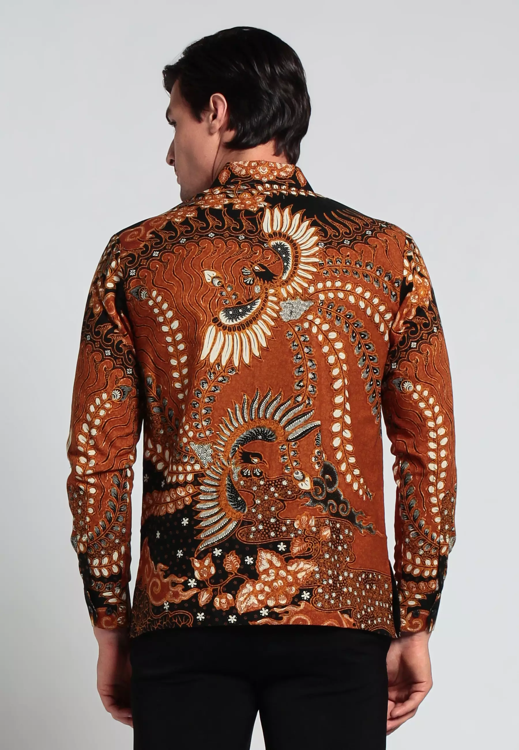 Kemeja Dragon Shiryu lengan panjang slimfit