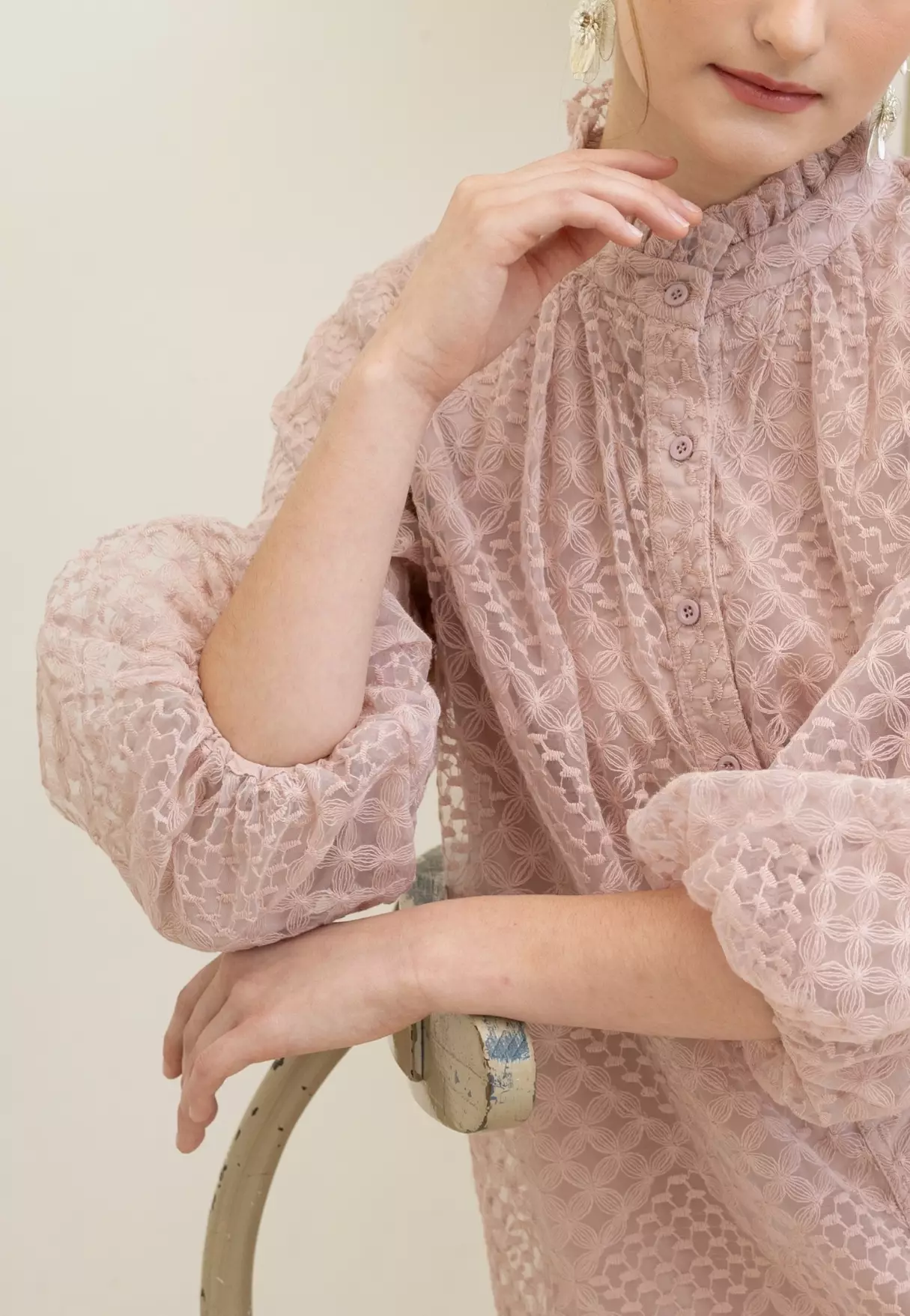 Marielle Blouse - Blush