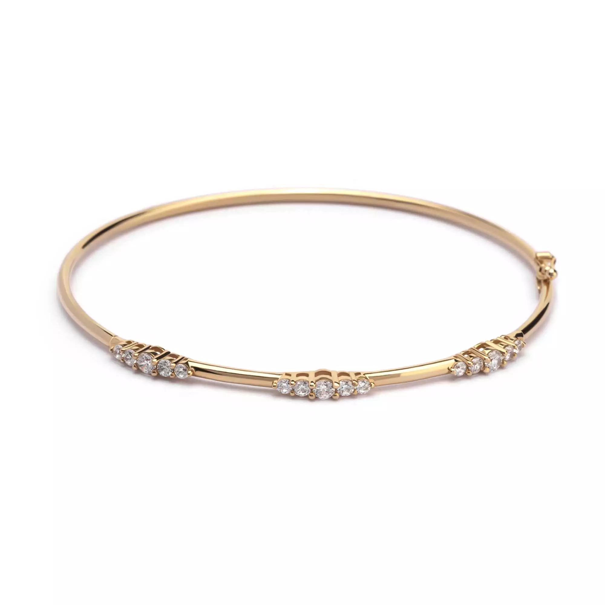 Gelang Emas 7k - Tari Gold Bangle - Adorn 03 Collection - Juene Jewelry