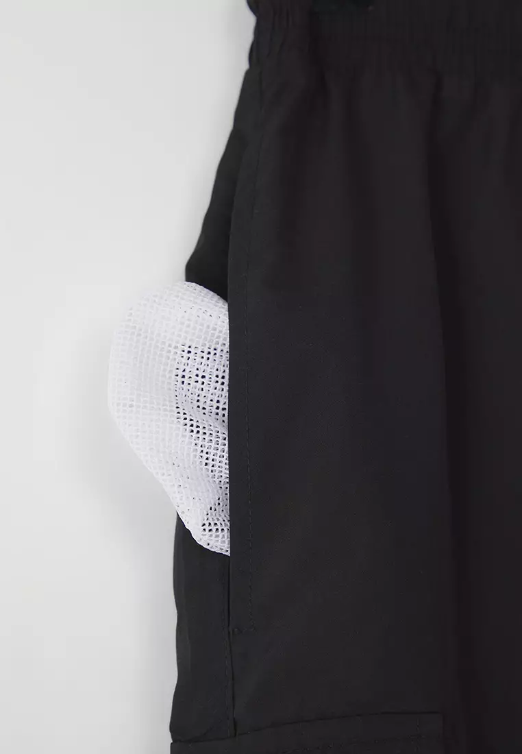 Black Cargo Pocket Standard Size Swimsuit Swim Shorts TMNSS22DS0028