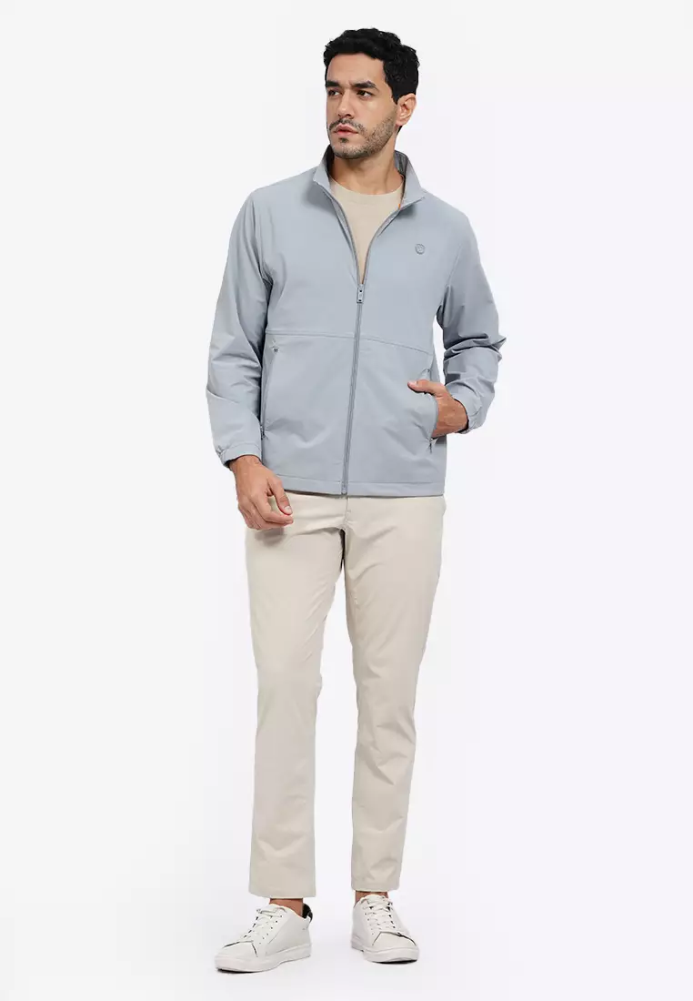 Regular Fit High Neck Jacket