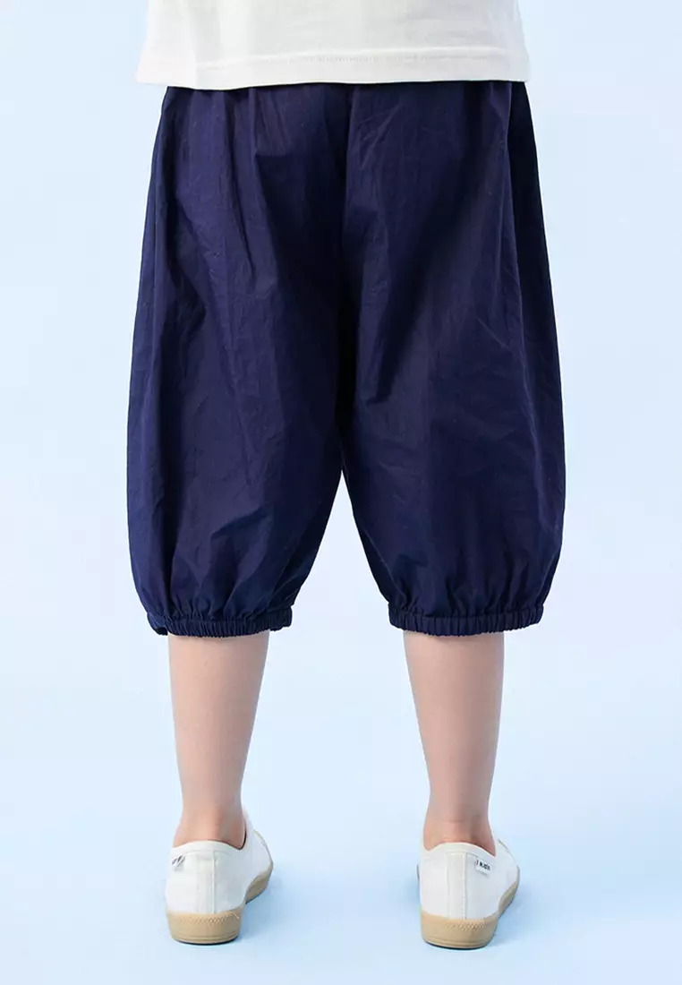 Mid Length Elastic Hem Shorts With Graphic Design