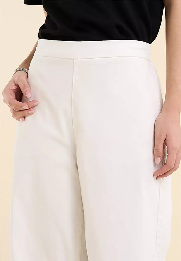 Dress Code Easy Wide Cropped Pants