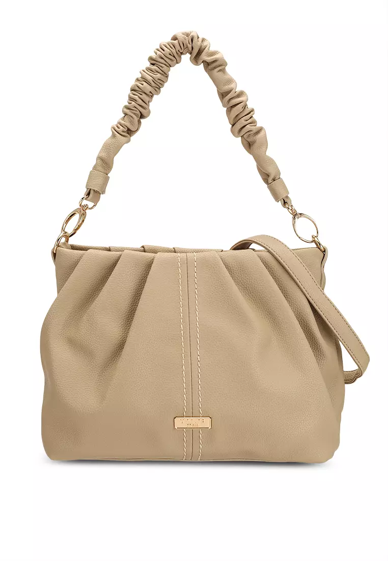 Mcm sara clearance leather convertible hobo