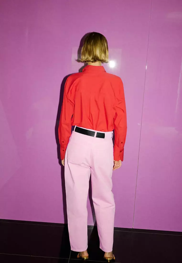 High-Waisted Mom-Fit Jeans