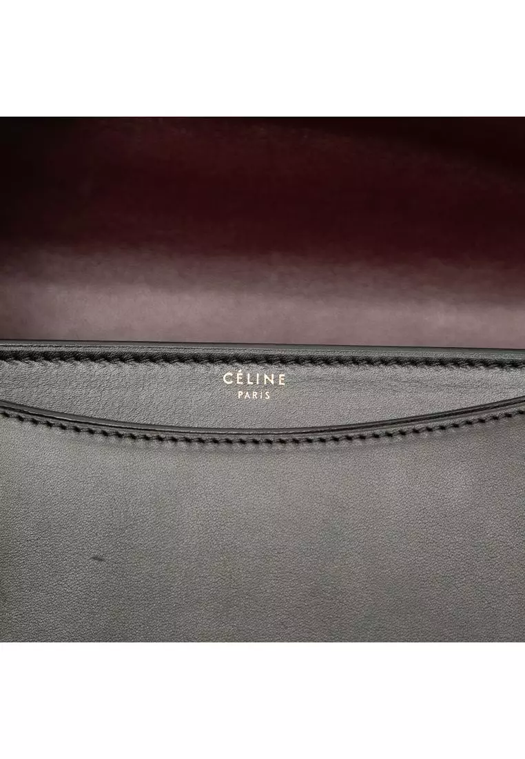 二手 Celine 小號皮革鏈條翻蓋包