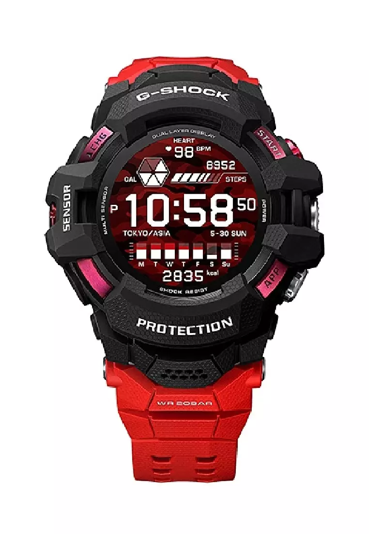 Men  GSW-H1000-1A4 Red Black Resin
