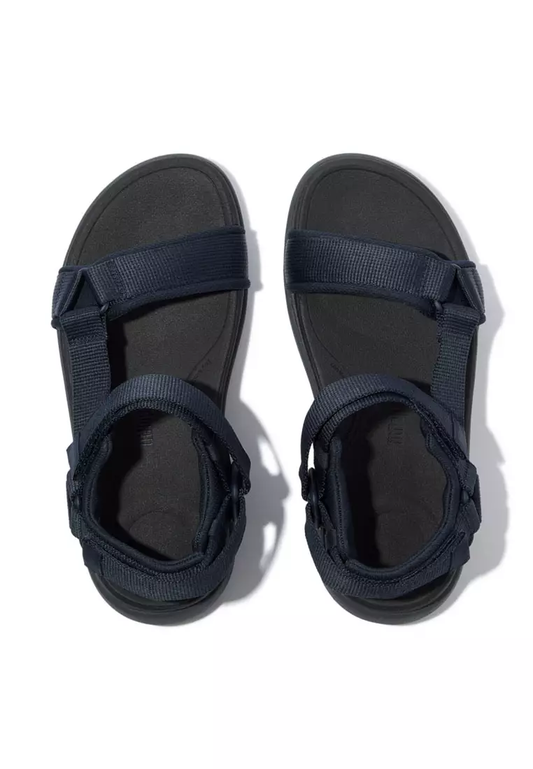 FitFlop F-MODE Go Mens Adjustable Webbing Back-Strap Sandals - Midnight Navy (IW6-399)