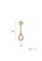 SUNRAIS gold Premium color stone gold simple design earrings 7326EACA24298FGS_4