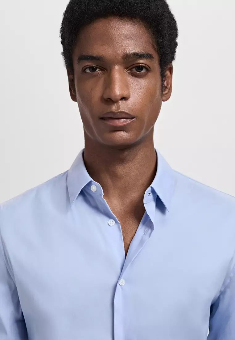 Slim Fit Cotton Suit Shirt