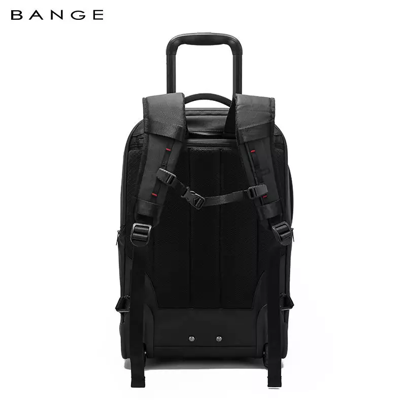BANGE BG8079 Tas Ransel Semi Koper Trolley Bag Backpack Bag Laptop Kerja Travel-GREY