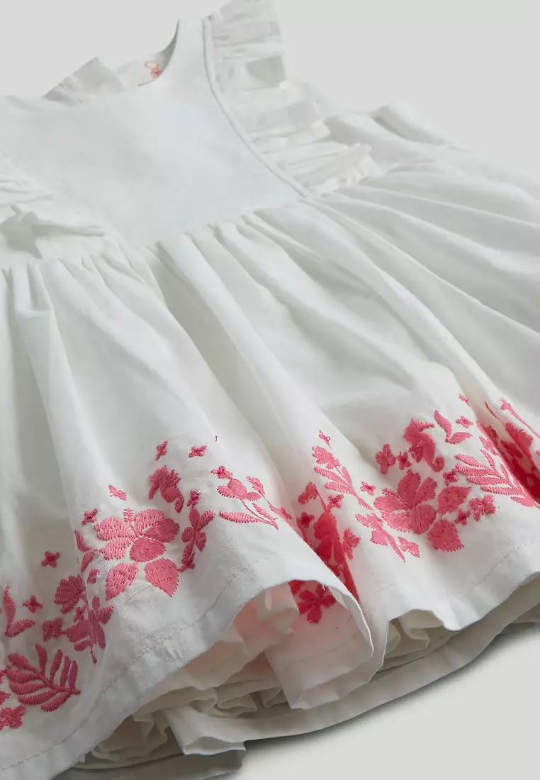 White Dress, Knickers and Hat Outfit