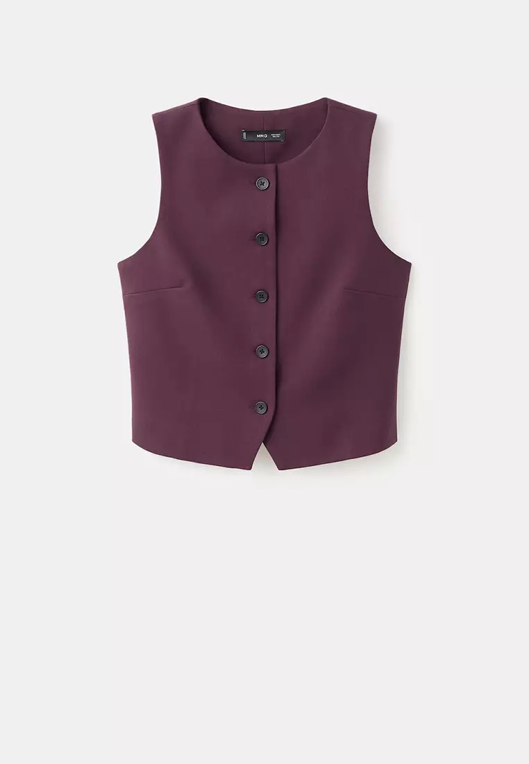 Suit Waistcoat With Buttons