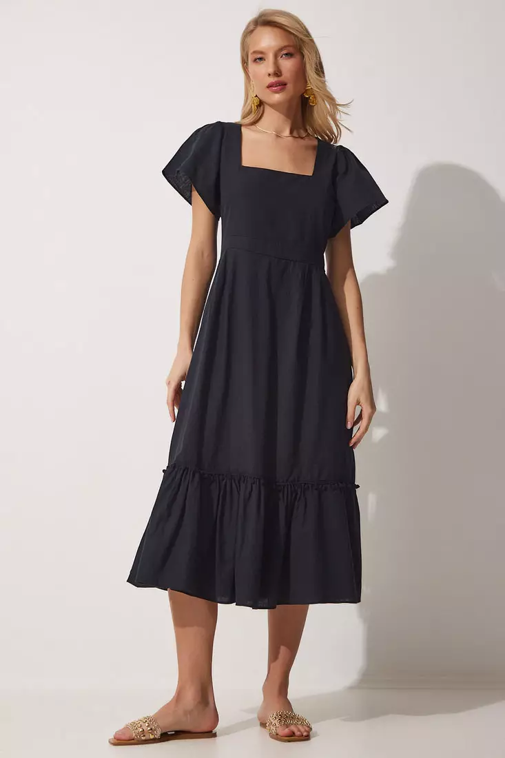 Square Collar Dress