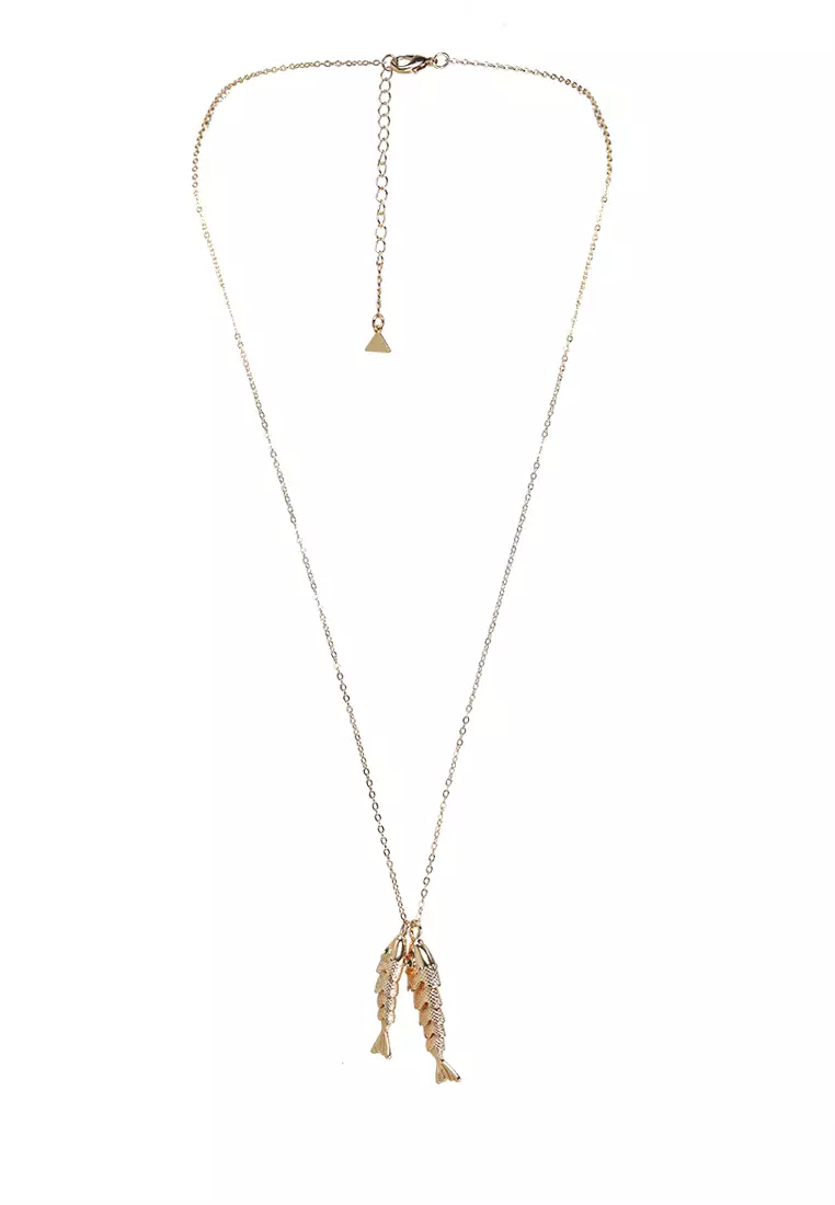 Abundance Fish Charm Necklace