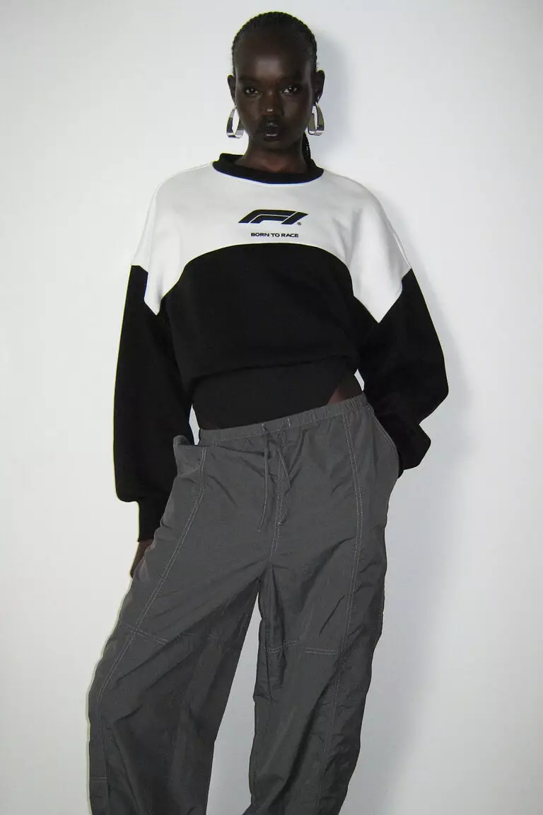 Nylon parachute trousers