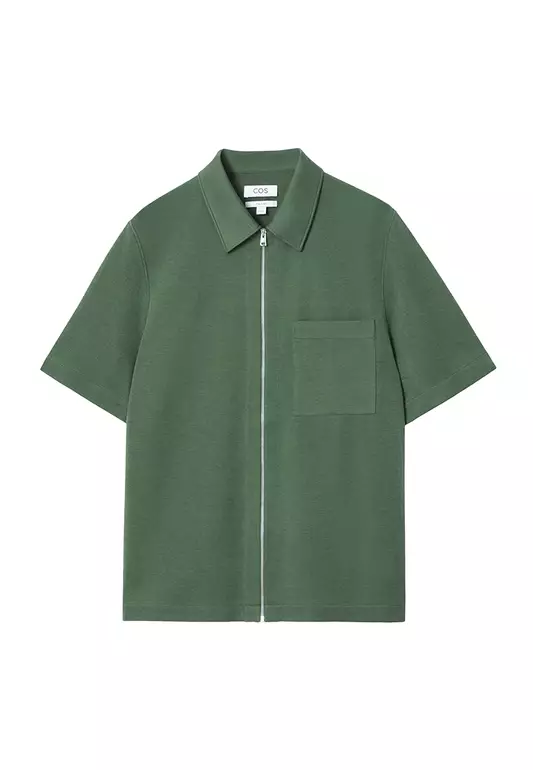 Short Sleeved Zip Shirt