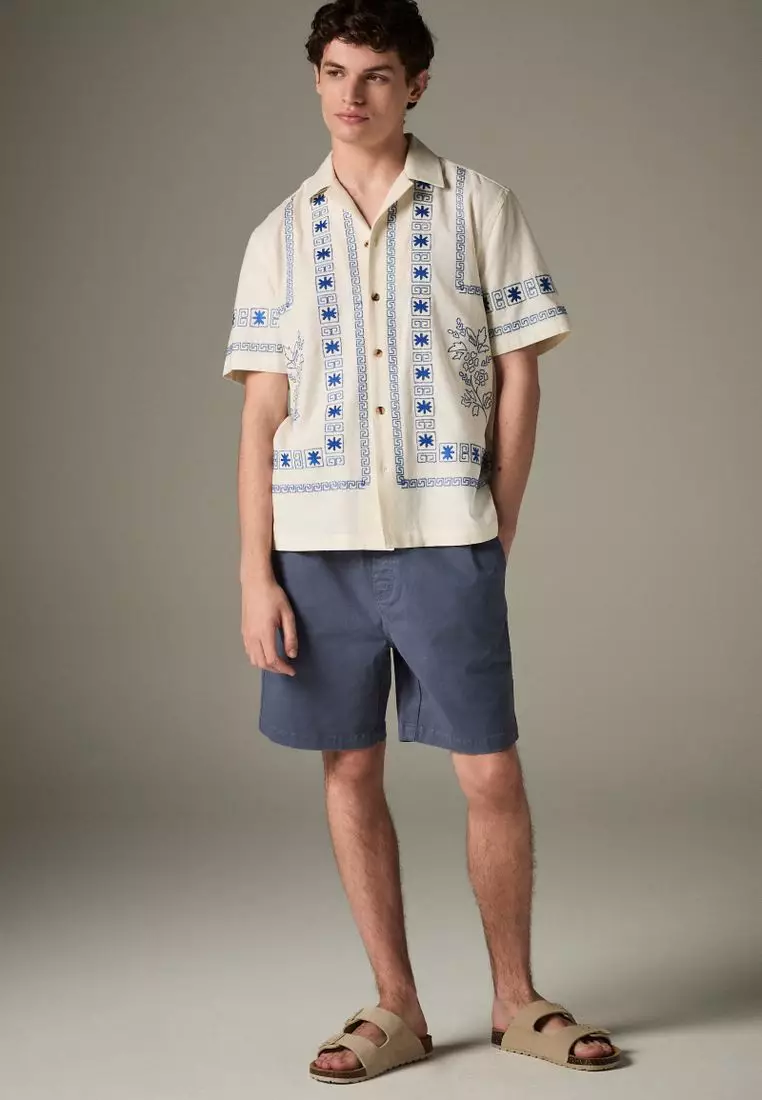 Embroidered Short Sleeve Shirt