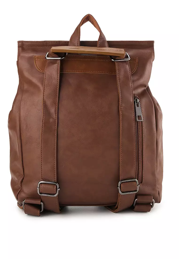 Distressed Leather Hunter Backpack
