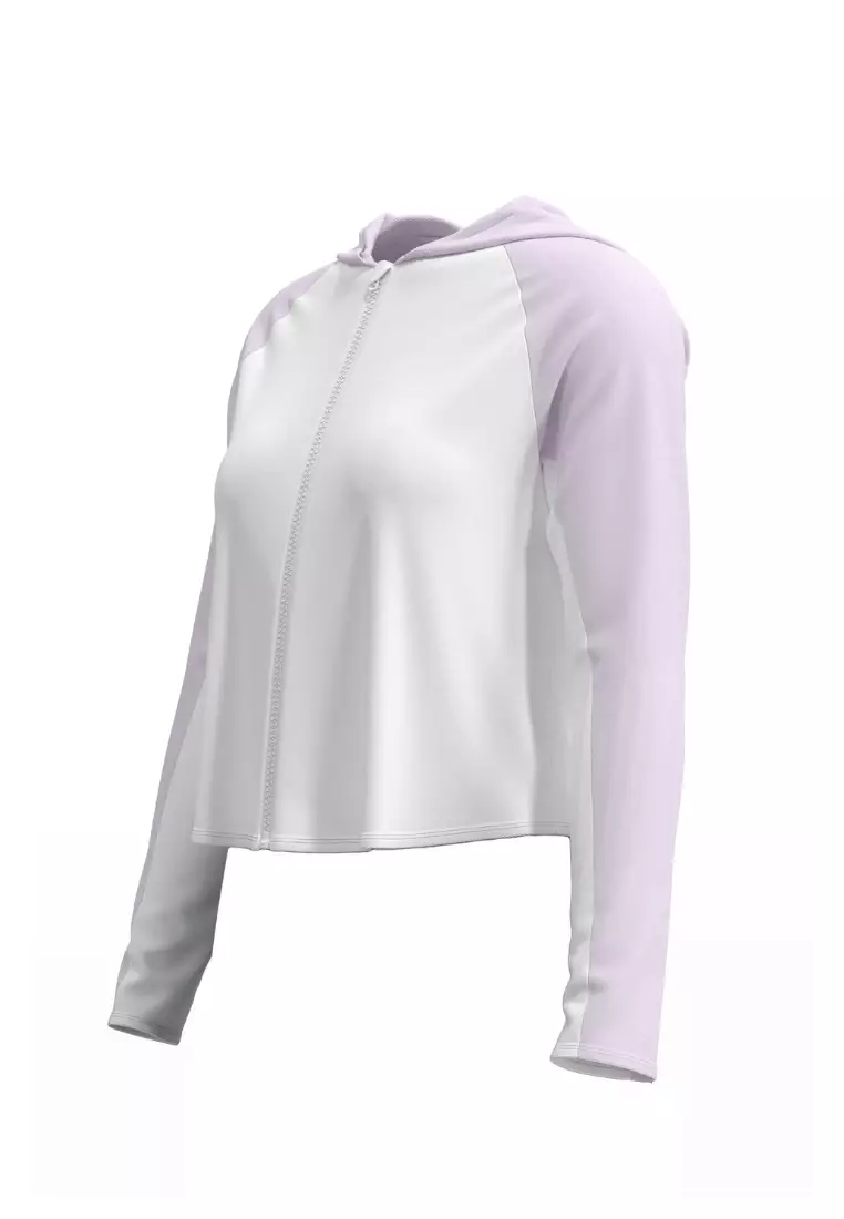 Supplementary Ladies Baby Pink Hooded UV Jacket
