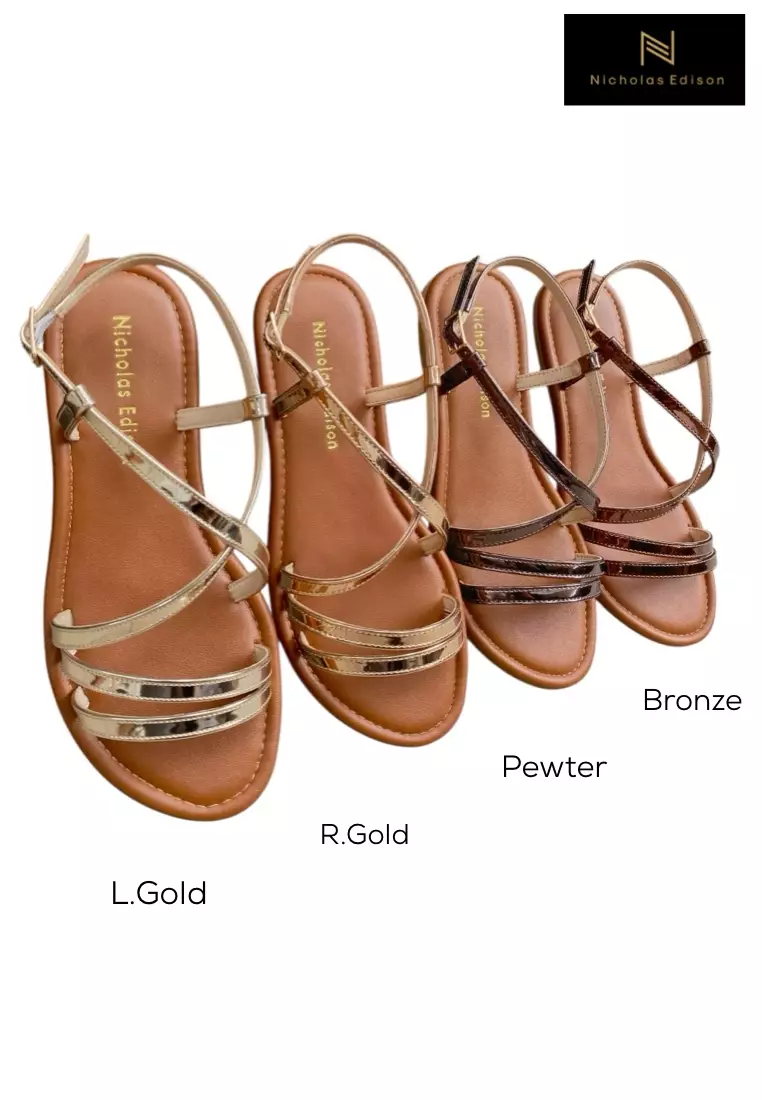 Nicholas Edison Sandal Hana Pewter