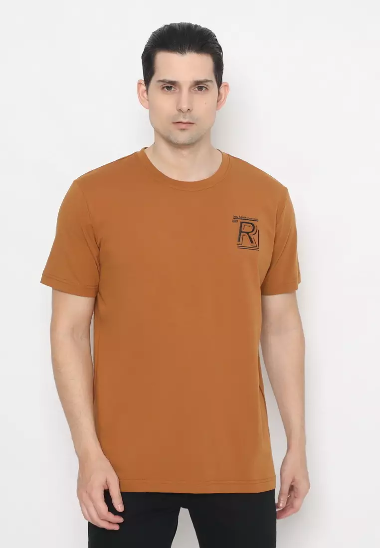 RBJ T-Shirt Cotton Spandex Emboss Pria 2482370721