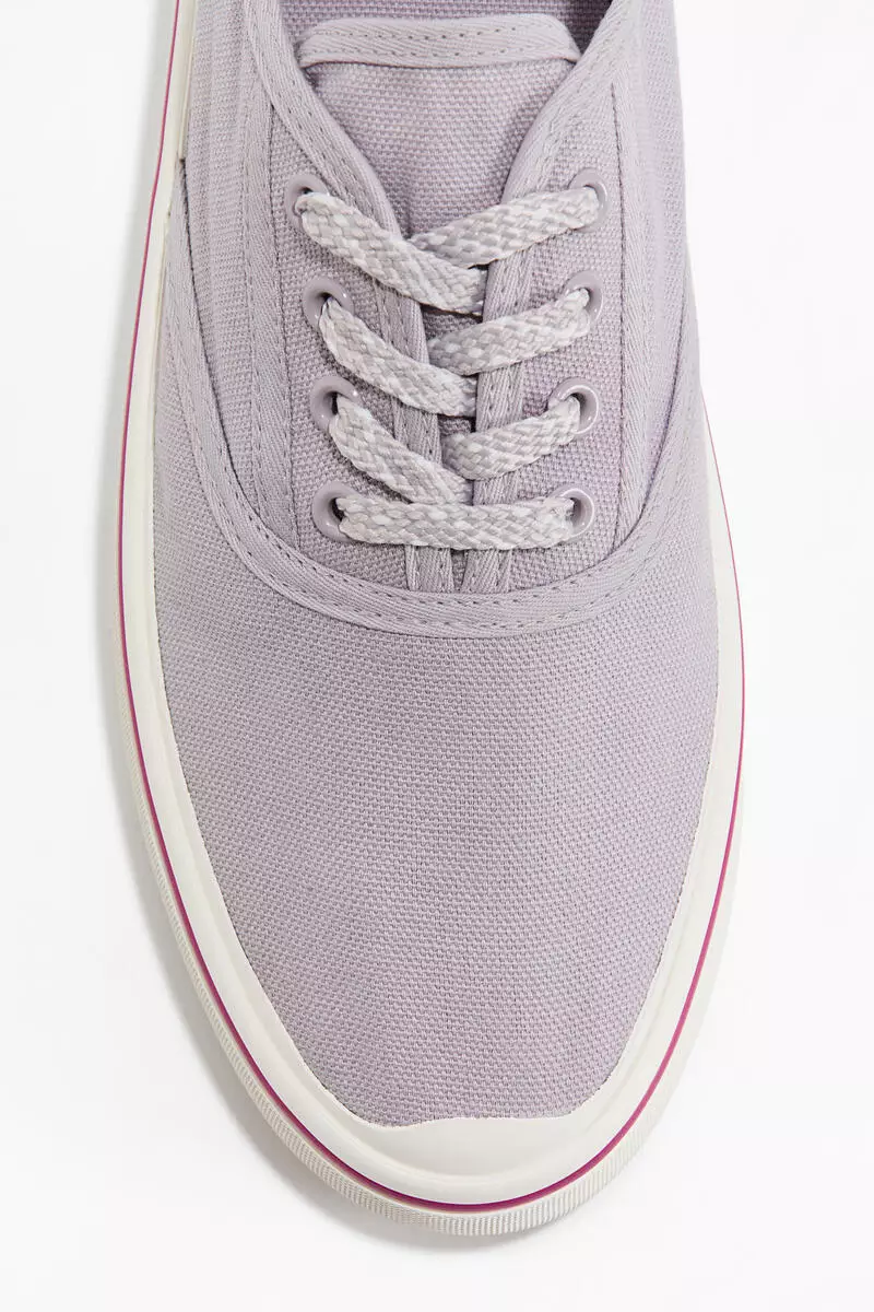 Cotton canvas trainers