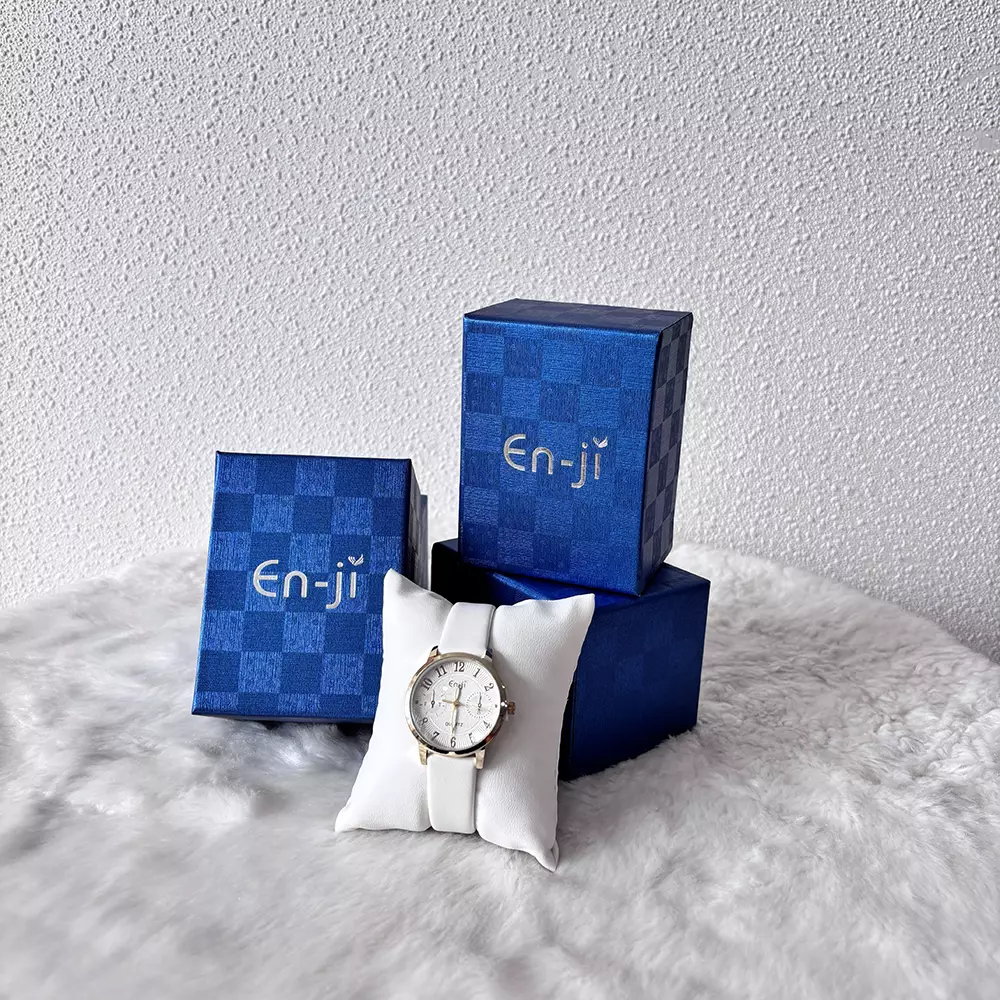 Enji Kuina Jam Tangan Wanita Warna Ivory (Box Blue)