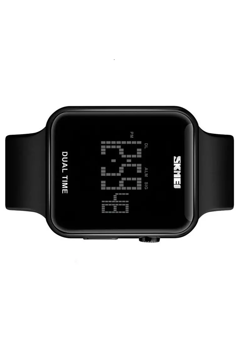 Jam Tangan Casual Digital Pria Waterproof 50m Strap Tali Material Rubber DN65 ORIGINAL