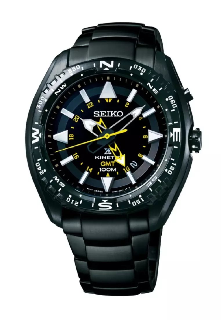 Jual Seiko Seiko Kinetic Men Sun P Stainless Steel Gmt Original