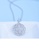 Glamorousky white Elegant Temperament Geometric Flower Pendant with Cubic Zirconia and Necklace 914AEACBC241FAGS_3