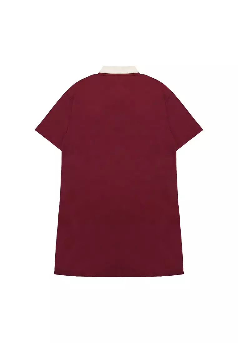 3Second Women's Midi Dress Short Sleeve A Line Collar Blair C040825