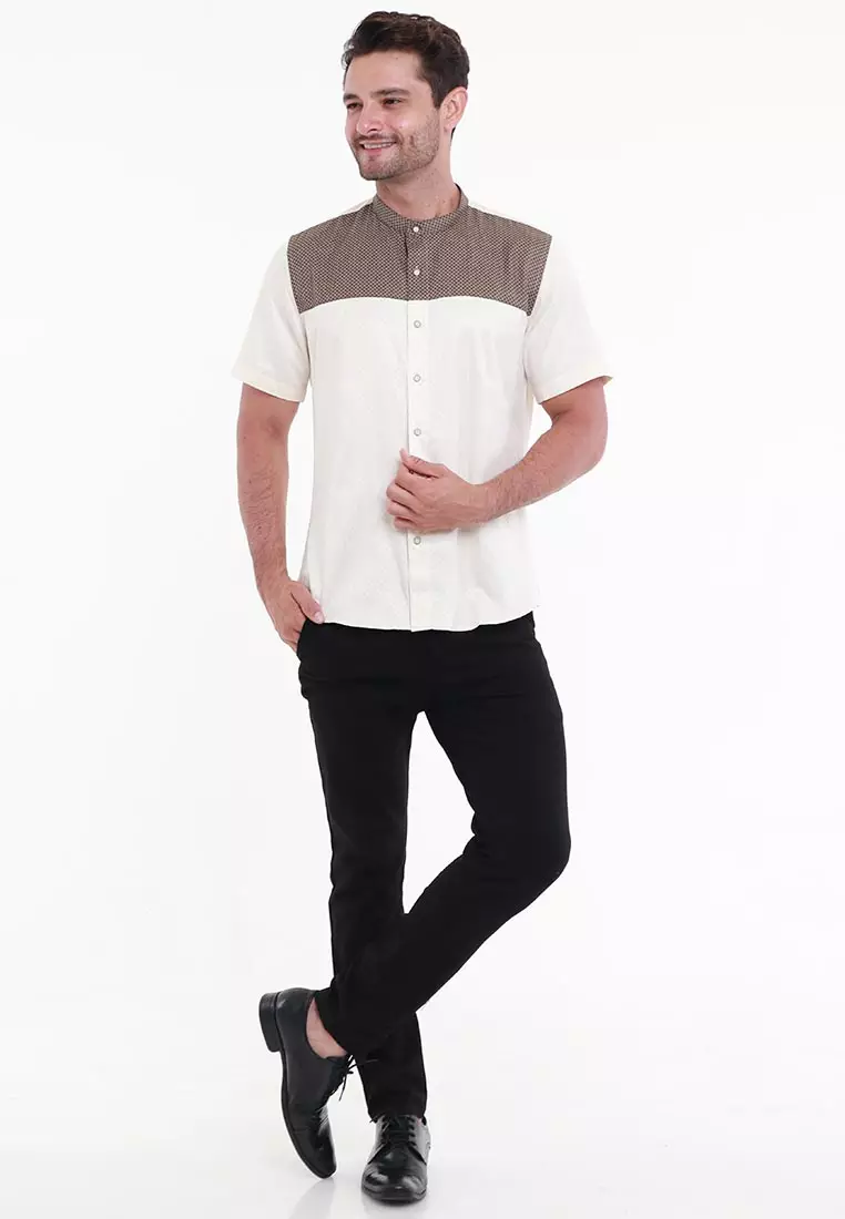 MAGINOT ARASH E KHAKY Koko Slim Fit Lengan Pendek